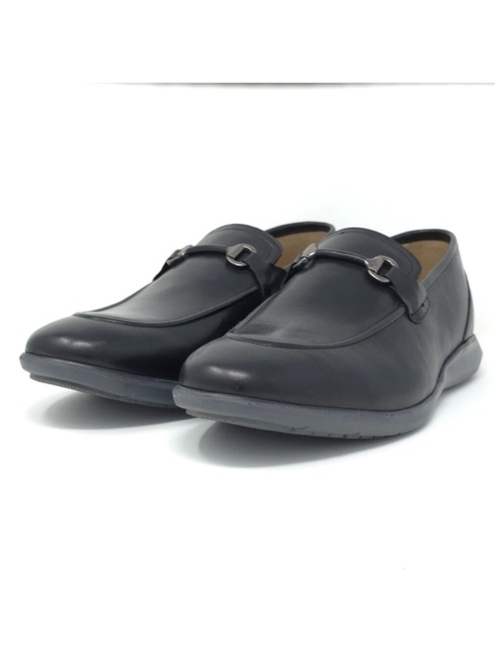 Thomas & Vine Burns Black Leather Bit Loafer 9M